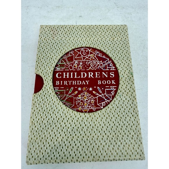 Other - Childrens Birthday Book; by, Margot H. Clow, Collins, 1958 With Decorative Box